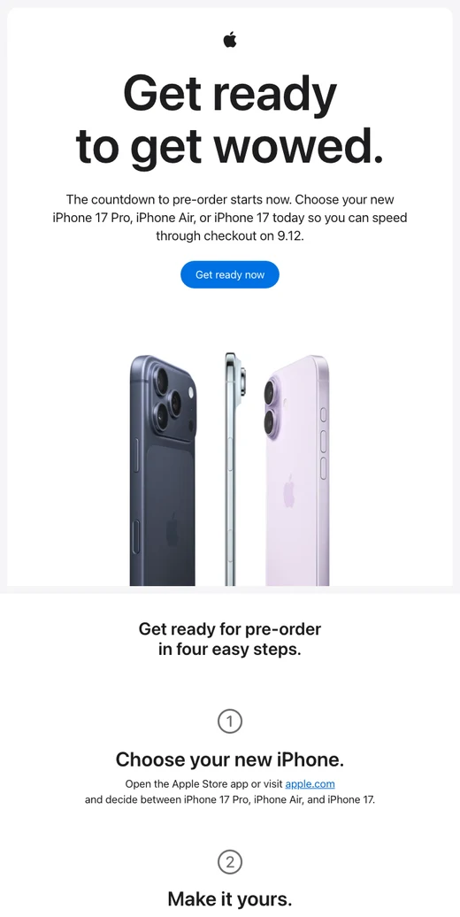 准备好预购 iPhone。